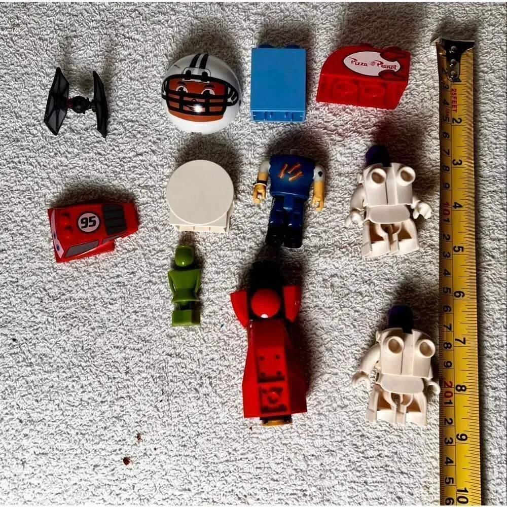Lot of LEGO Toy Story Minifigures, Brick Built Accesories And Bonus Pieces.